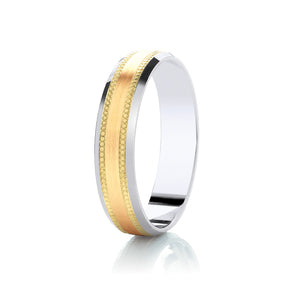 Diamond Cut Wedding Band