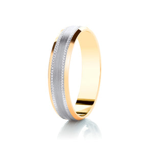 Diamond Cut Wedding Band