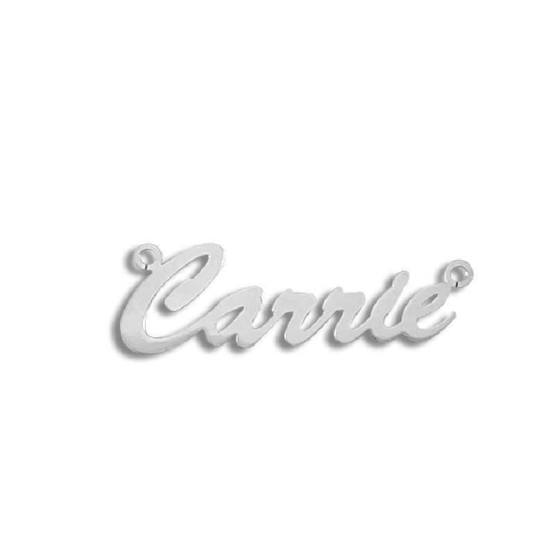 Sterling Silver Name Dropper - Medium Script Font