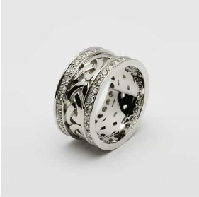 Celtic Knot & Diamond Ring