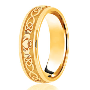 Celtic Claddagh Pattern Ring
