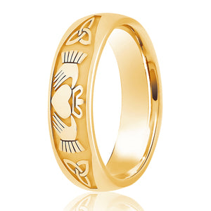 Celtic Claddagh Pattern Ring