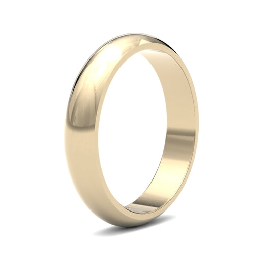 Plain D Shape Wedding Band