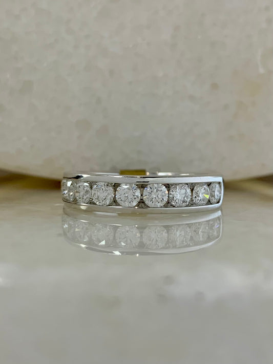 Diamond Channel Set Eternity Ring 1ct